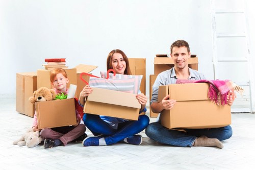 Professional removals team handling household items for a Tufnell Park move