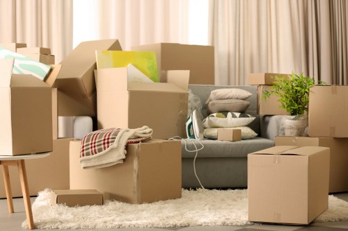 Vehicle loading and securing items during a move